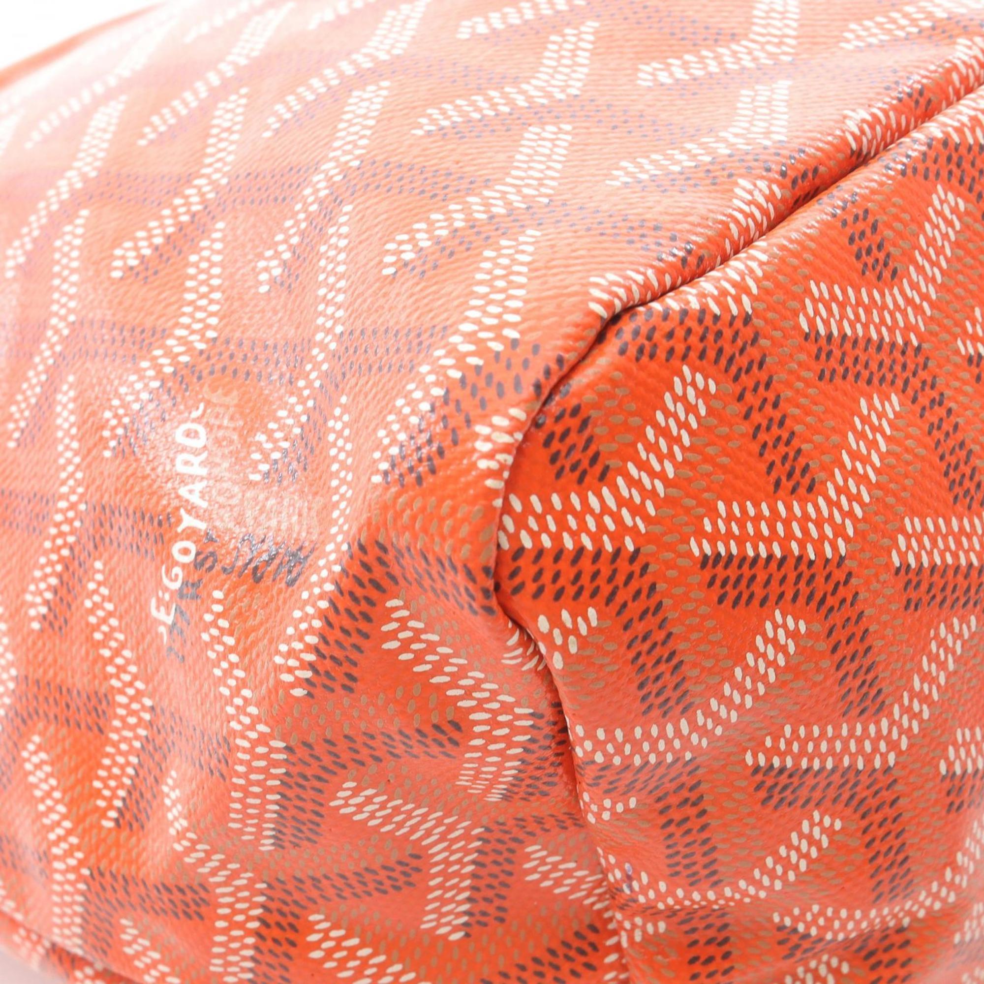 Goyard Bohème Hobo Bag, Shoulder Coated Canvas and Leather, Women's, Orange Multicolor, BOHEMEPMLTY07CL07P
