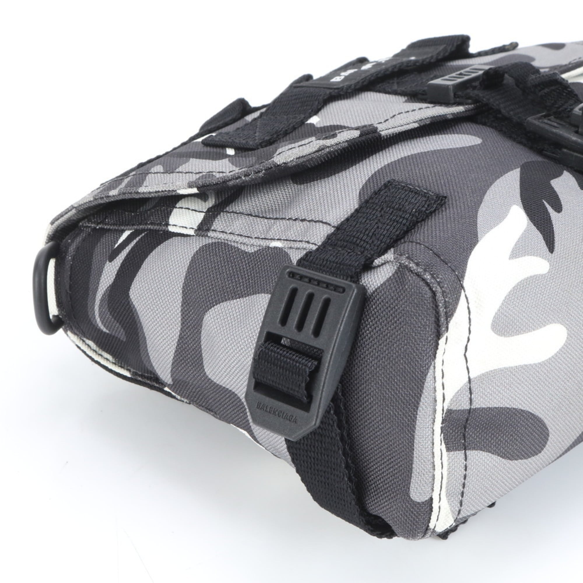 Balenciaga Camouflage Army Messenger Bag with Control Card, Men's