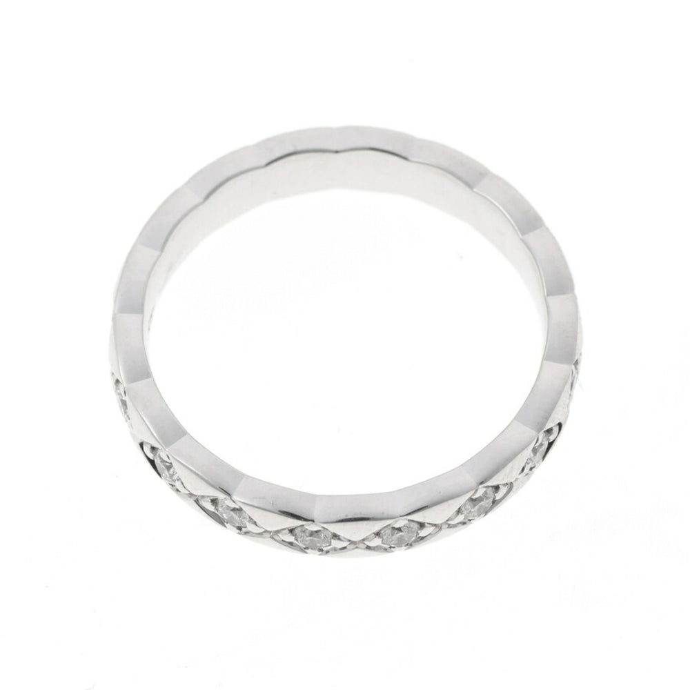 Chanel Coco Crush Collection Ring Mini Model Full Diamond J11871 750 18KWG #8 — Like New
