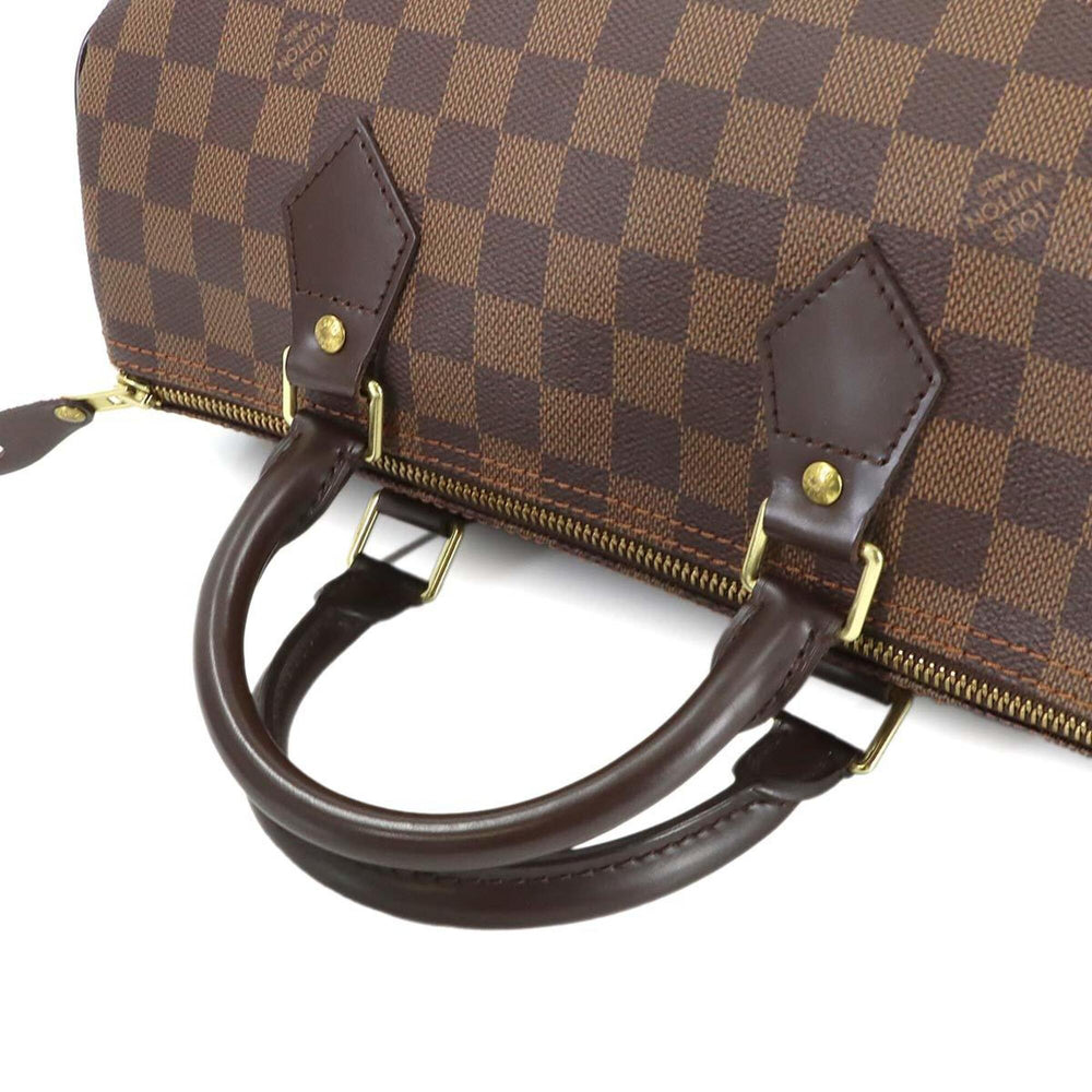 Louis Vuitton Damier Speedy 30 Handbag, Ebene Brown, N41531, Gold Hardware — Like New