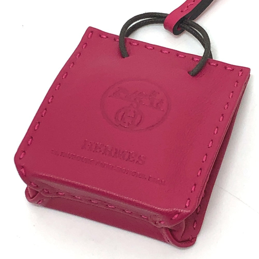 HERMES Sac Orange Bag Charm by Anjo Miro, Women's, Rose Mexico Purple, Like New — Like New