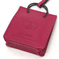 HERMES Sac Orange Bag Charm by Anjo Miro, Women's, Rose Mexico Purple, Like New — Like New