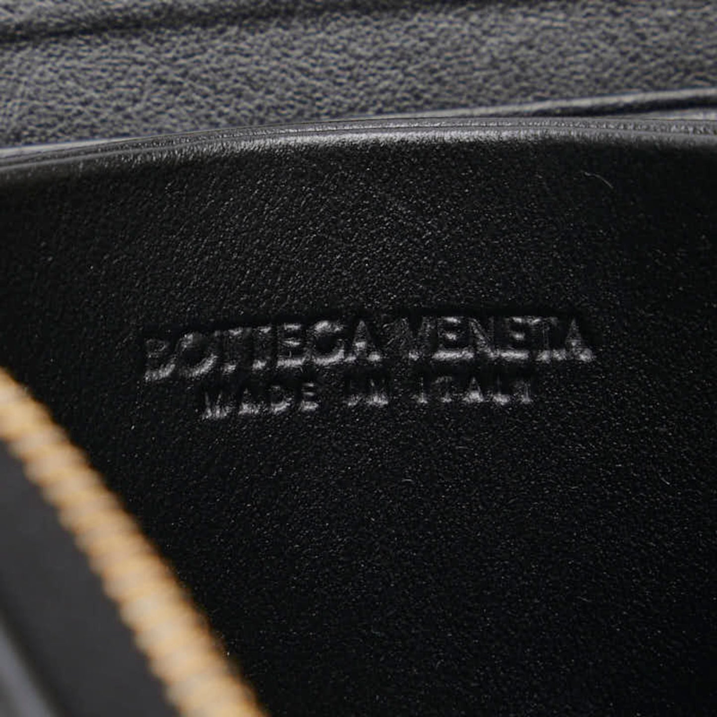 Bottega Veneta Intrecciato Wallet/Coin Case Compact Wallet Black Leather Women's BOTTEGA VENETA