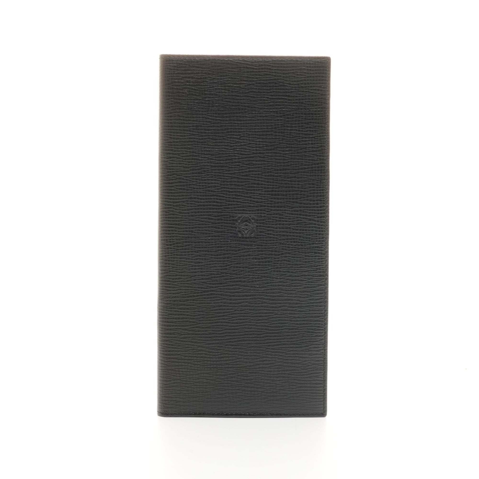 LOEWE Leather Anagram Long Wallet in Black