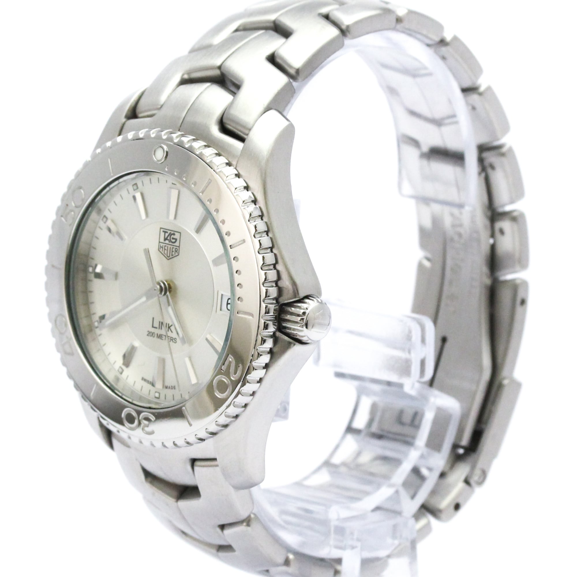 TAG HEUER Link Stainless Steel Quartz Mens Watch WJ1111 Polished — Very Good