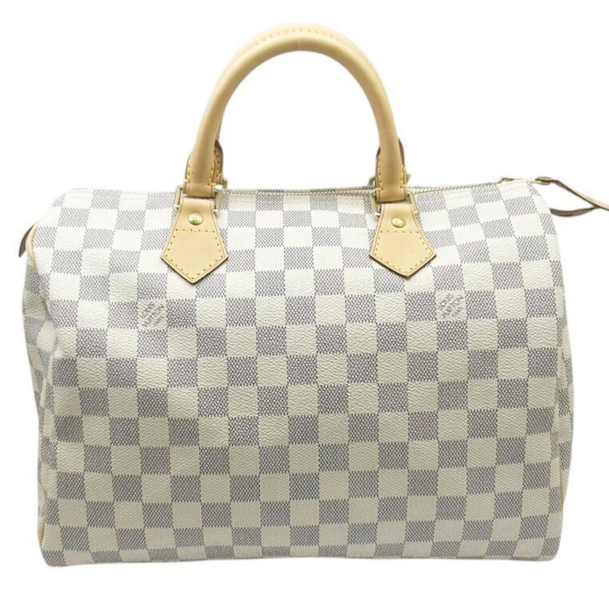 LOUIS VUITTON Damier Azur Speedy 30 M41533 SP3057 Handbag PVC Mini Boston Women's Men's — Like New