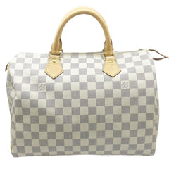 LOUIS VUITTON Damier Azur Speedy 30 M41533 SP3057 Handbag PVC Mini Boston Women's Men's — Like New