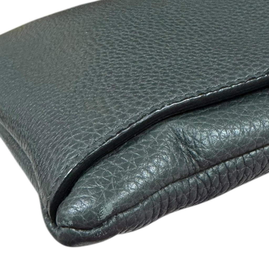 Salvatore Ferragamo Shoulder Bag Leather FZ-24-0471 Gray Men's