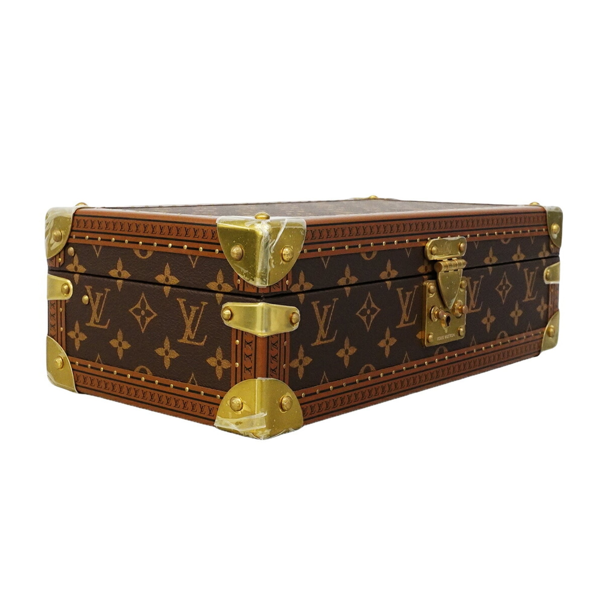 Louis Vuitton Monogram Watch Case, Coffret 8 Montres, Brown/Navy, Men's/Women's, P3276007 — Good