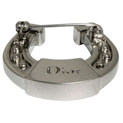 Christian Dior Dior Men's Horseshoe Pin Brooch, Silver Color — Like New