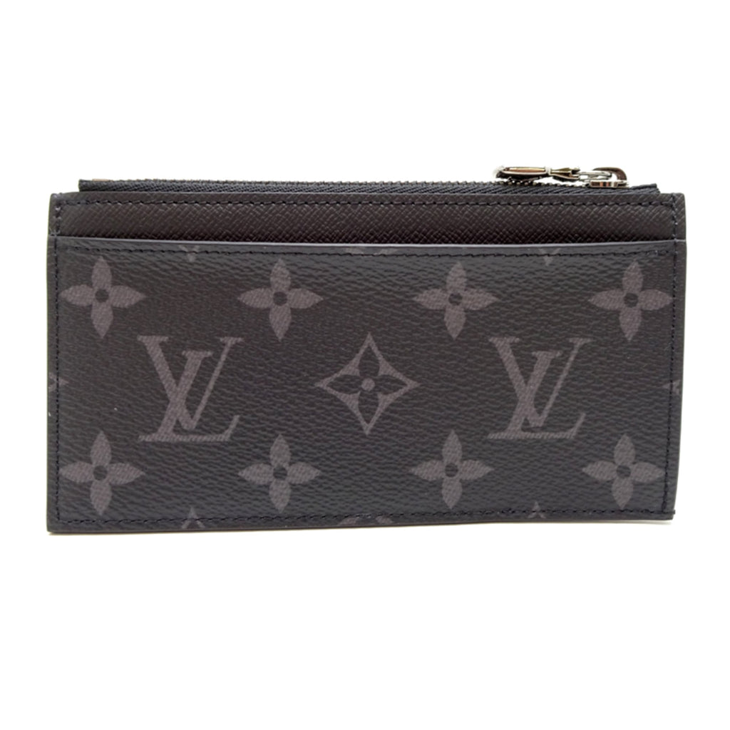 Louis Vuitton Coin Card Holder Men's Case M69533 Monogram Eclipse Black