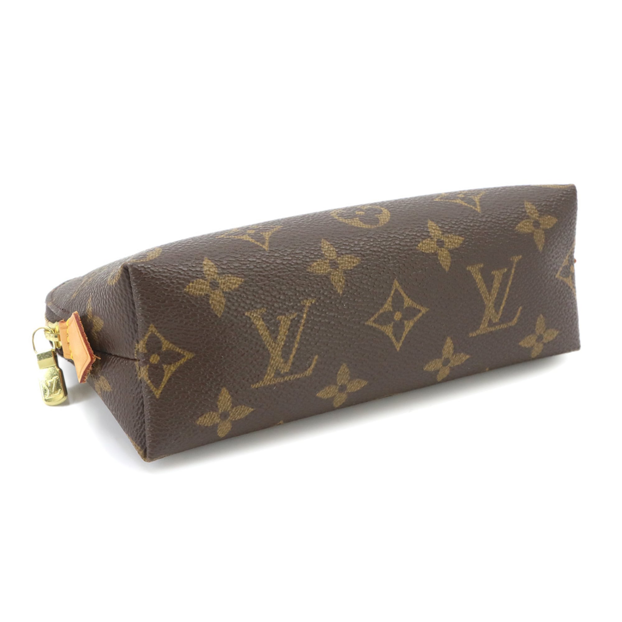 Louis Vuitton Monogram Pochette Cosmetic PM Handbag Pouch Brown M47515 — Like New