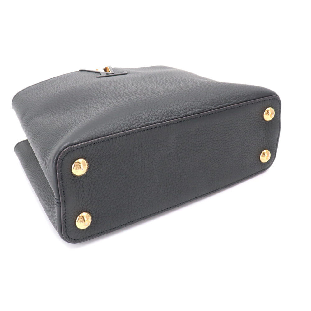Louis Vuitton Capucines BB 2-way Hand/Shoulder Handbag, Taurillon Leather, Black, M94755 RFID — Like New