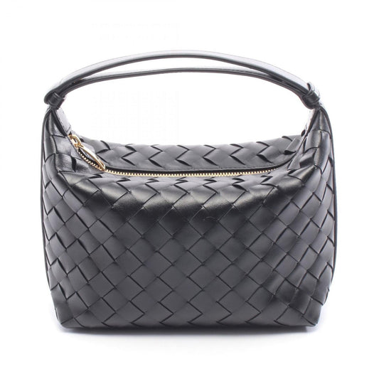 Bottega Veneta Mini Wallace Intrecciato Leather Handbag, Women's, Black, 754443V3IV18425