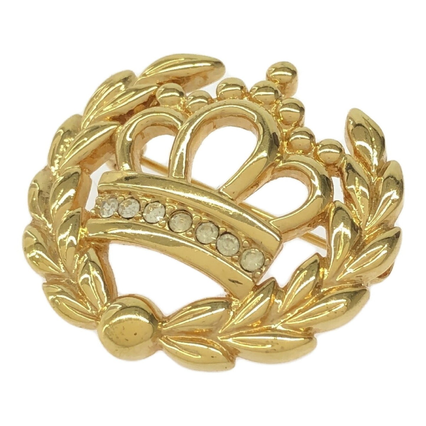 BURBERRY Burberry Laurel Crown Brooch VINATGE Gold Women's Mikunigaoka Store ITITABWSCW16 RM0107V