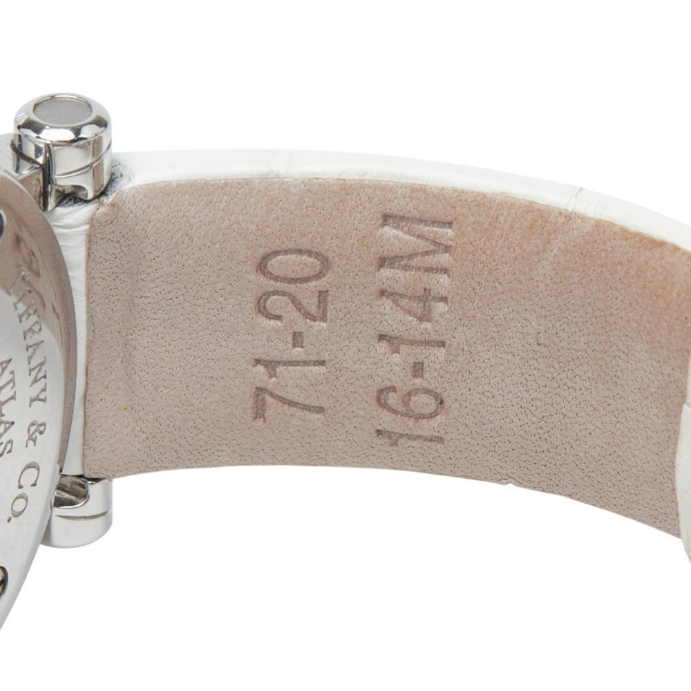 Tiffany & Co. Atlas Heart Watch Z1300.11.11A20A71A Quartz White Dial Stainless Steel Leather Strap Ladies' TIFFANY&Co — Good