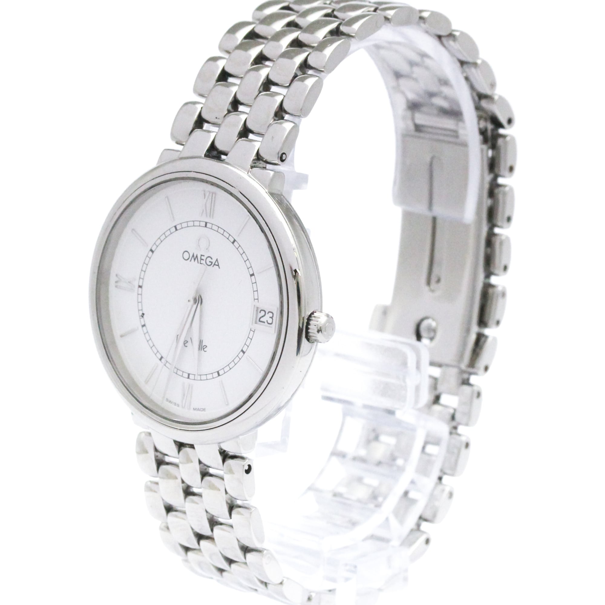 OMEGA De Ville Prestige Steel Quartz Mens Watch 7514.31 Poli2hed — Very Good