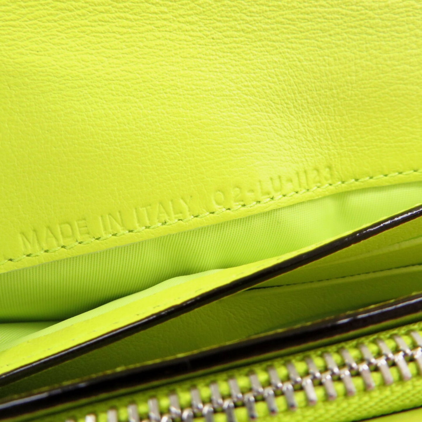 Christian Dior Leather Bicolor L-Shaped Long Wallet Blue 1546Christian