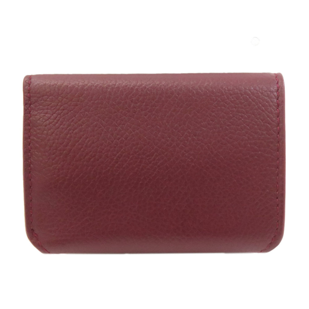 Balenciaga 593813 Mini Compact Wallet, Bi-fold Wallet (with Coin Purse), Calfskin Leather, Women's