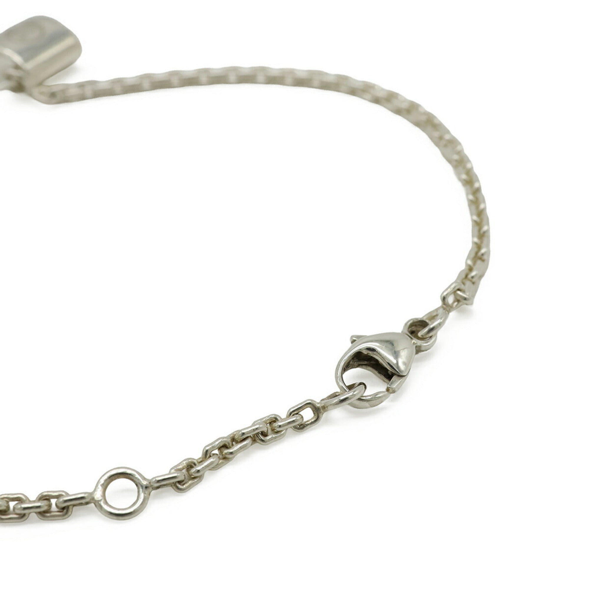 LOUIS VUITTON Louis Vuitton Bracelet Silver Lockit Padlock Cadena Ag925 SV925 Q95450 — Like New