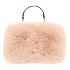 Fendi Peekaboo Mini 8BN244 Fox Fur Leather Pink 2-Way Handbag Shoulder Bag 1088FENDI — Like New