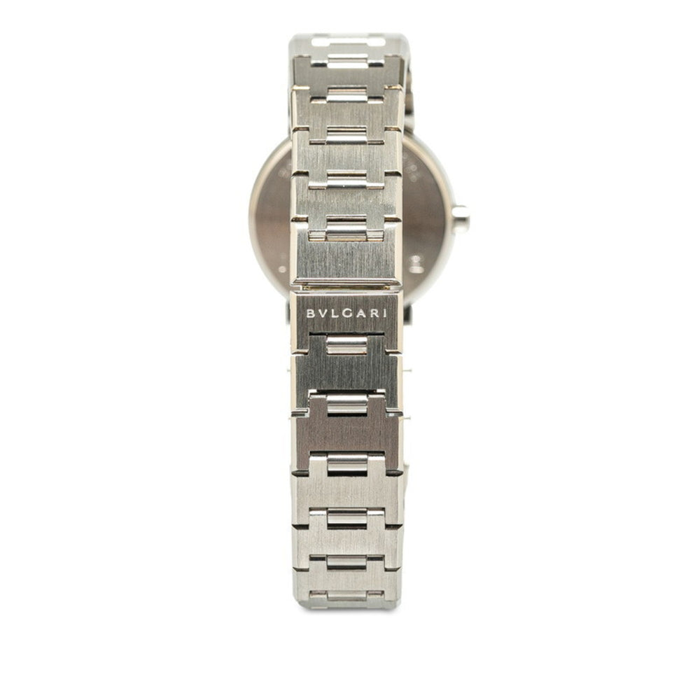 BVLGARI Watch BB23SS Quartz Black Dial Stainless Steel Women's — Very Good
