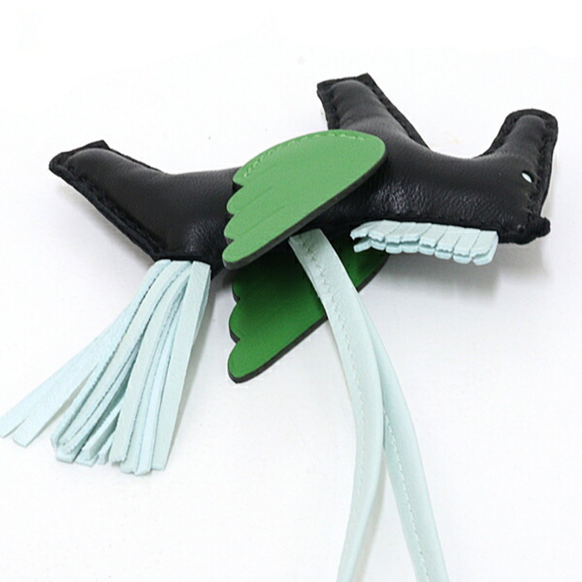Hermes Rodeo Pegasus PM, Agneau Milo/Swift leather, K stamp (2025 production), Black/Vert Peppermint/Vert Yucca — New - Store Return