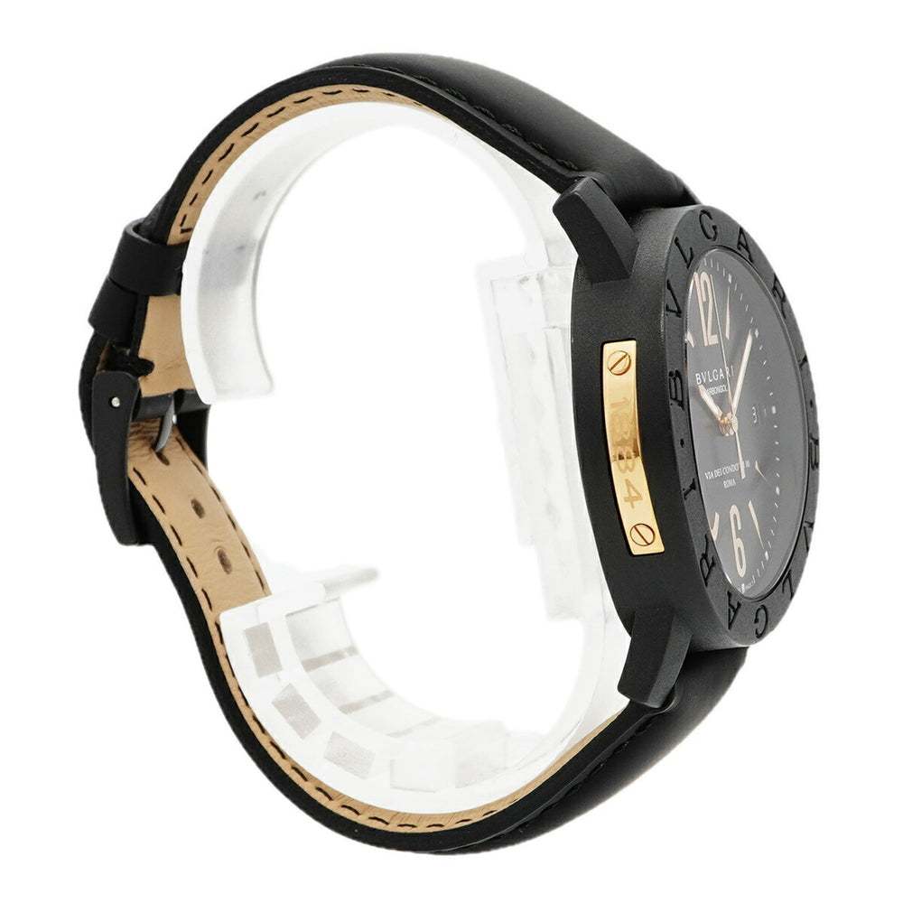 Bvlgari Carbon Gold BB40CL Black Dial Men's Watch — Good