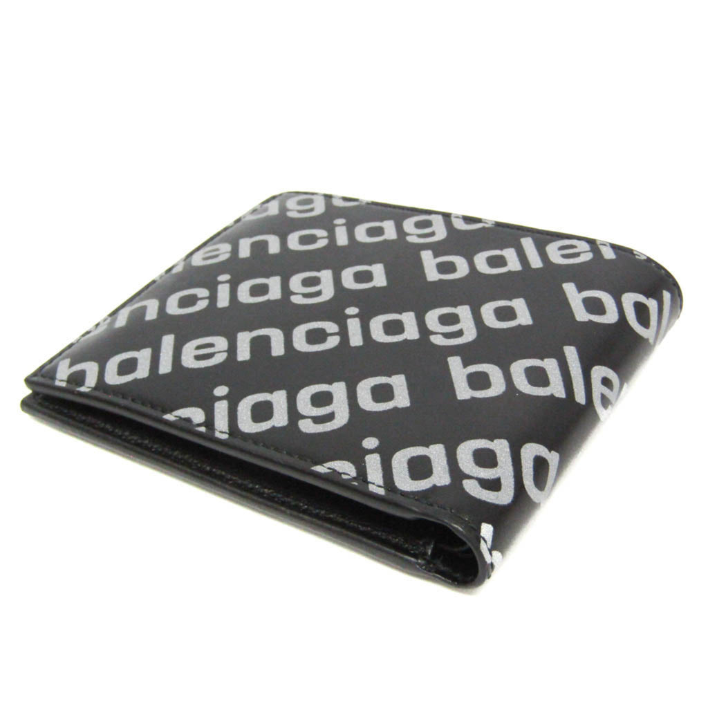 Balenciaga 594549 Women,Men  Calfskin Bill Wallet (bi-fold) Black