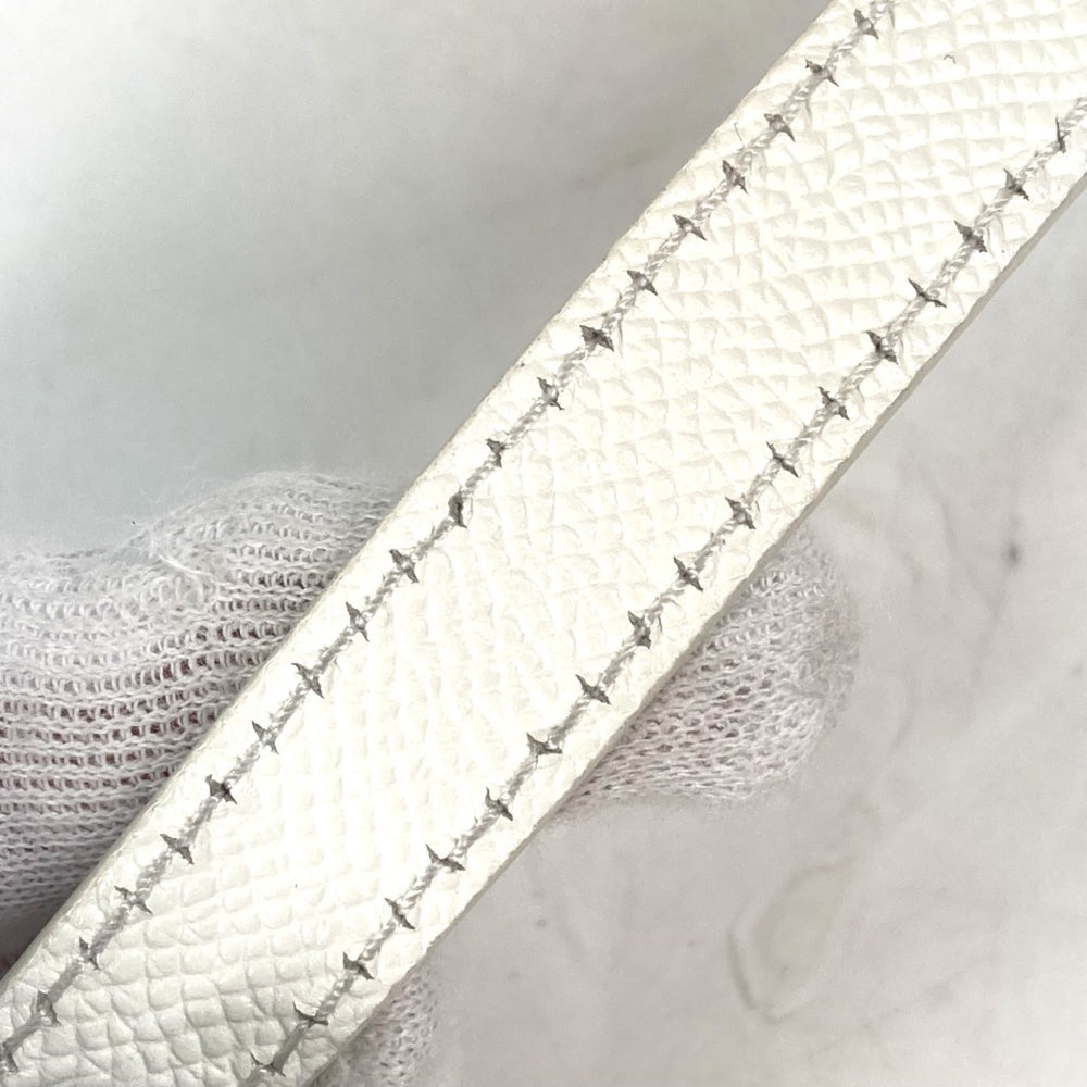 Balenciaga 596159 logo 2WAY Hand Bag Tote Bag Crossbody Shoulder Bag White Black — Like New