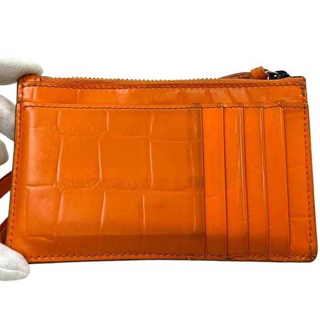 Balenciaga Neo Classic Coin Case ec-24249 Orange 640110 Leather Purse 7507 U 568148 BALENCIAGA Mini Wallet for Men and Women