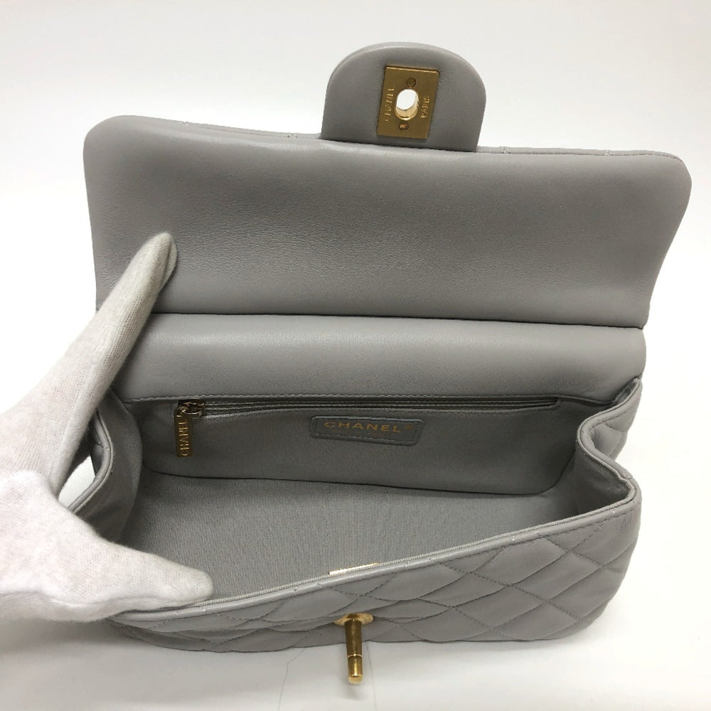 Chanel 2WAY Crossbody Shoulder Shoulder Bag gray GoldHardware — Like New