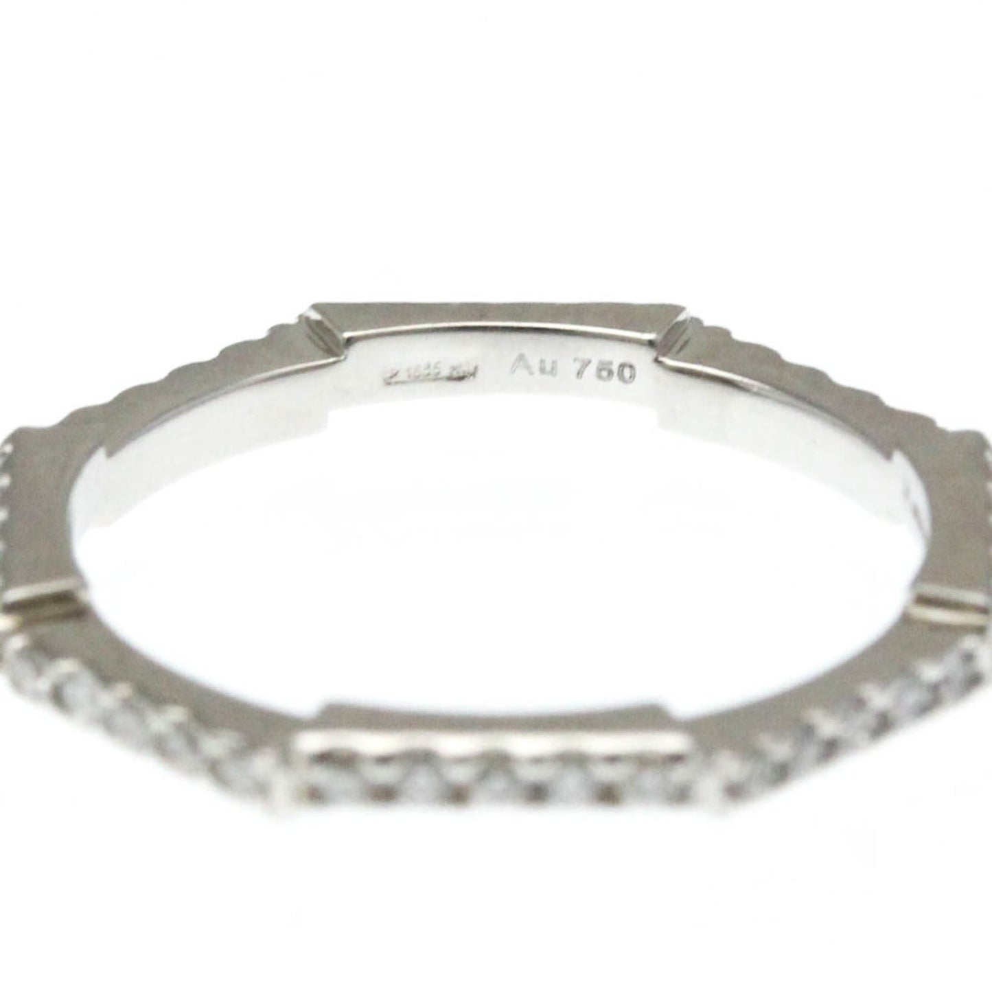 Gucci Link To Love Ring White Gold (18K) Fashion Diamond Band Ring Silver