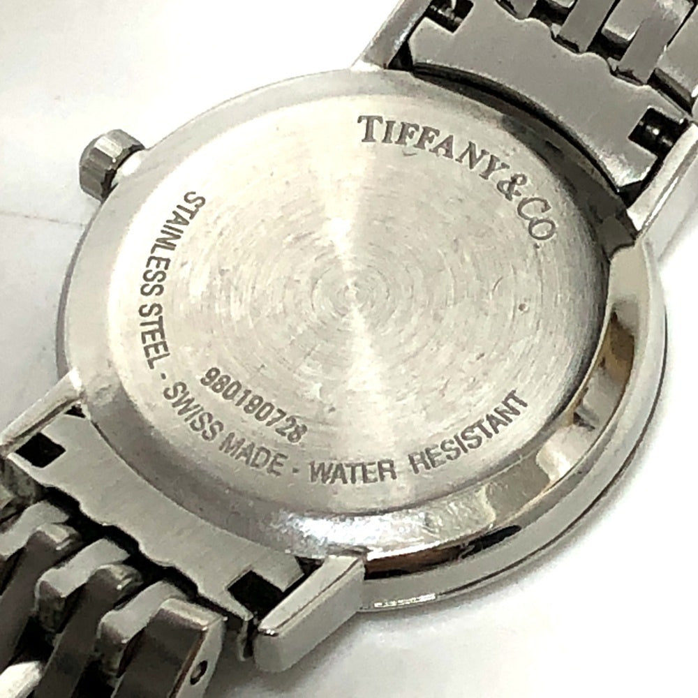 TIFFANY&Co. Tiffany M1510 Classic Quartz Round 2 Hand Analogue Watch SS Ladies Silver — Good