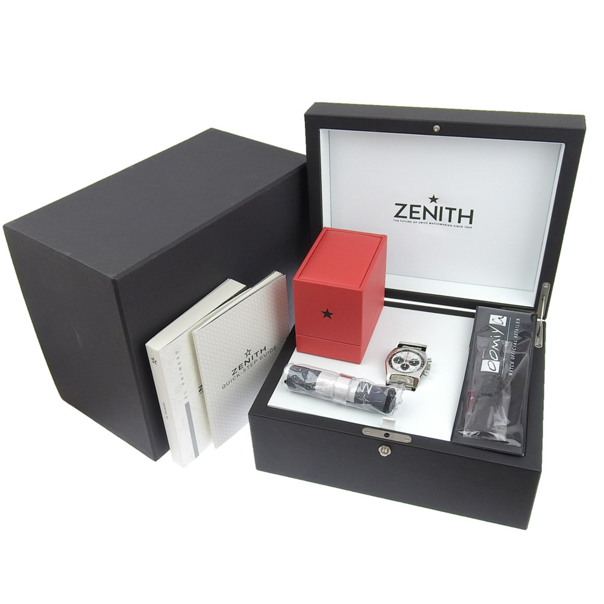 Zenith Chronomaster Revival El Primero Watch 50th Anniversary Limited Edition Model 03.A384.400 Stainless Steel Automatic Chronograph White Dial Men's — Very Good