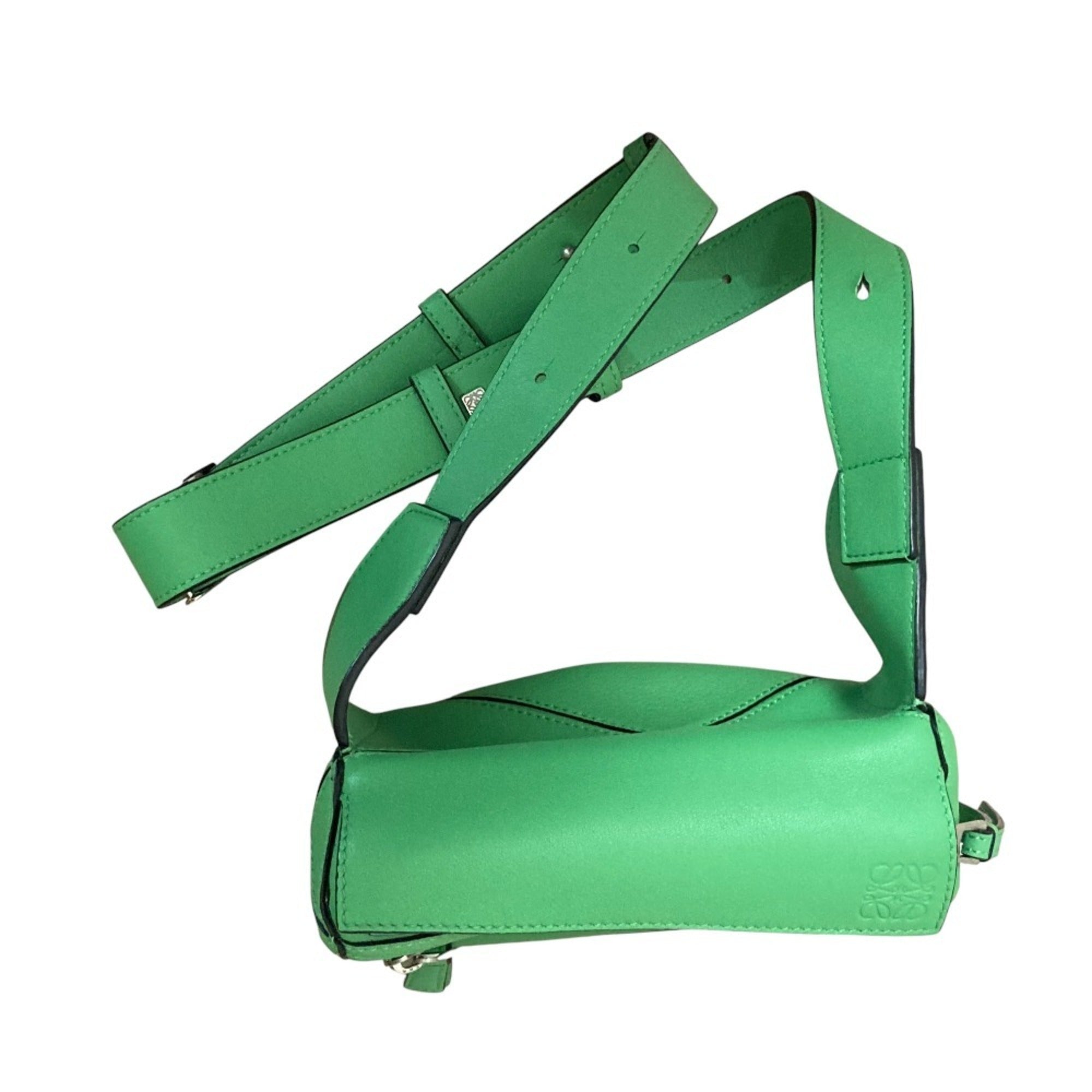LOEWE PUZZLE MINI Bum Bag, Mini Body Bag/Shoulder B510U89X02, Green, Women's — Like New
