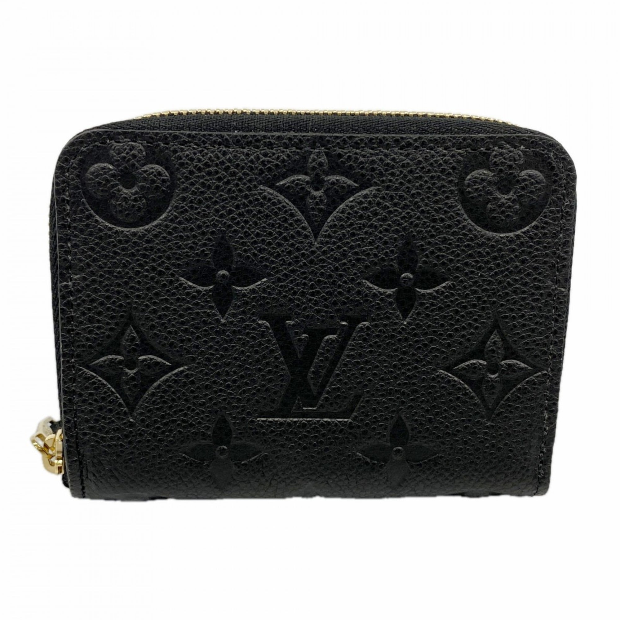 Louis Vuitton Monogram Empreinte Zippy Coin Purse M60574 Noir Women's