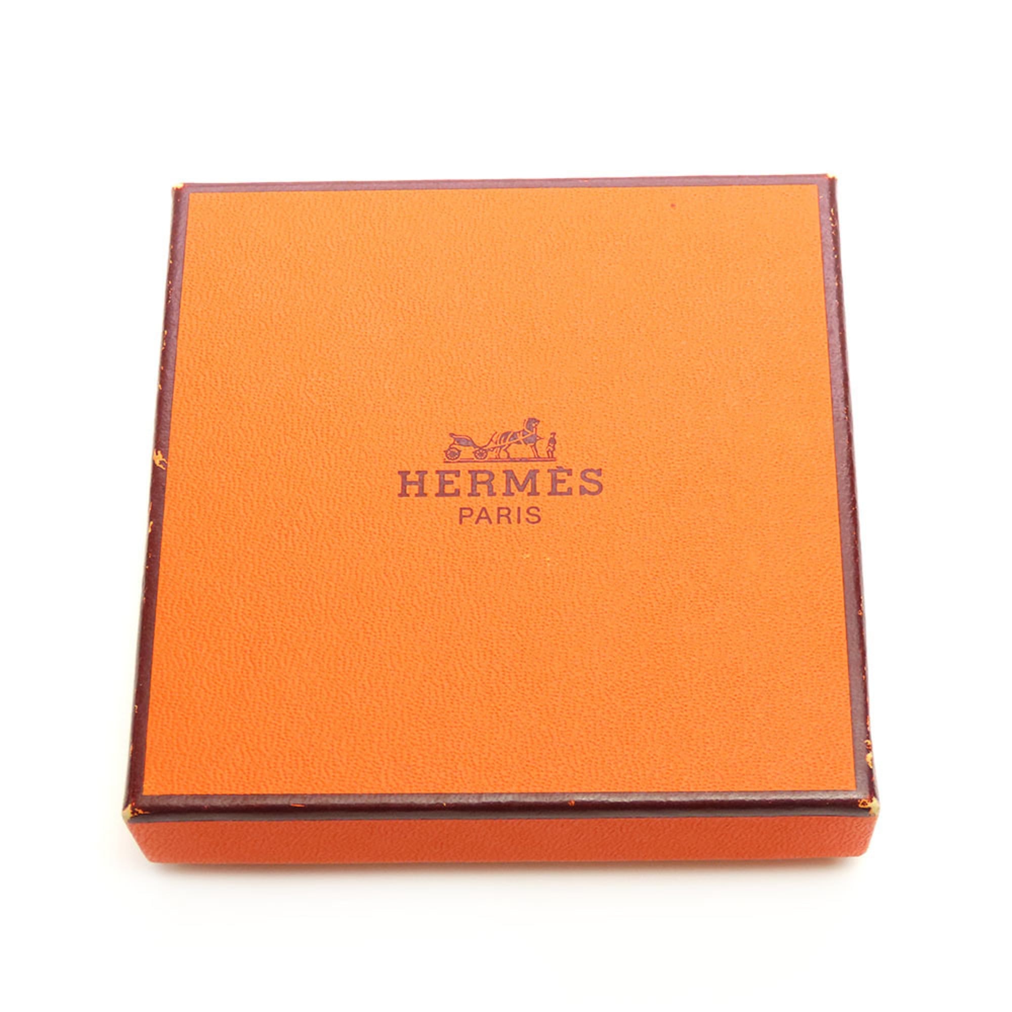 Hermes Bracelet Jumbo Metal Leather Blue Grey Double Strand Women Men HERMES