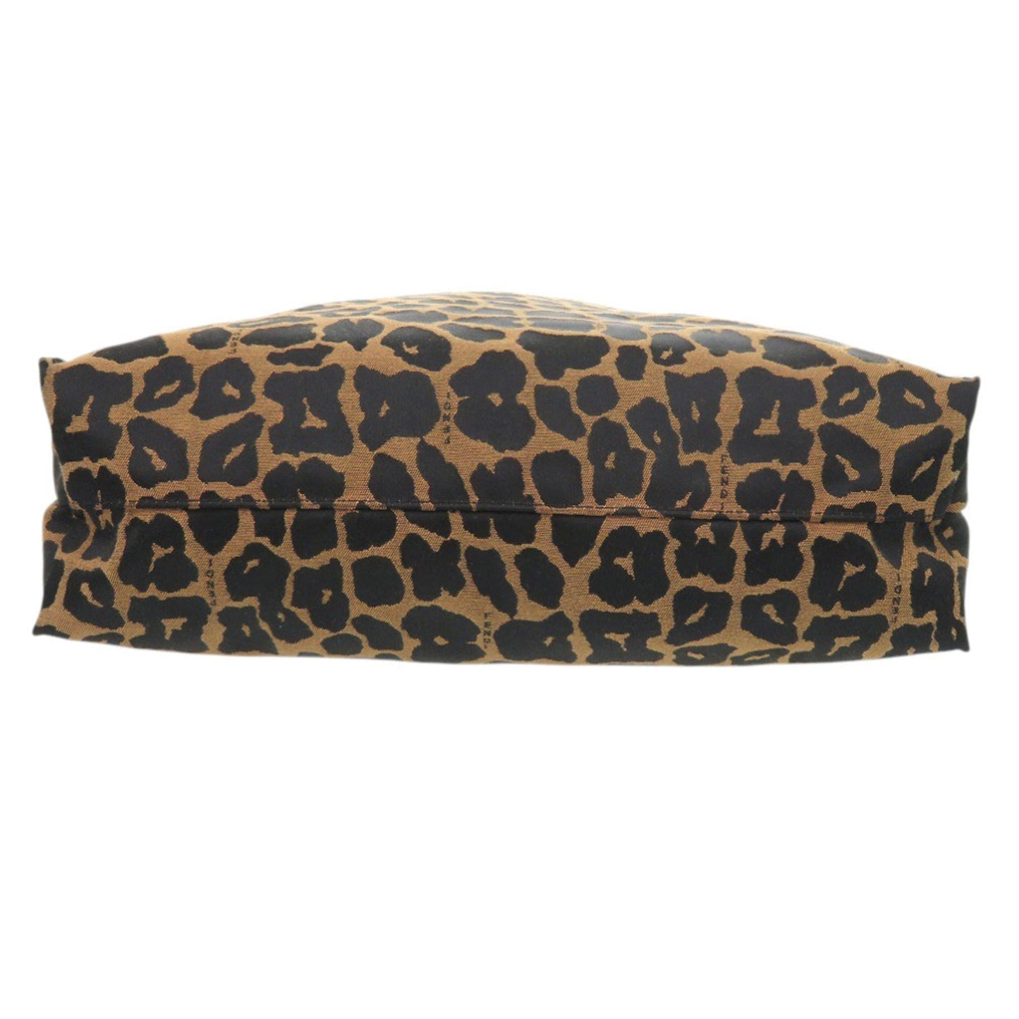 Excellent condition Fendi leopard print canvas and leather brown tote bag 8BH173-GT6 0708 FENDI