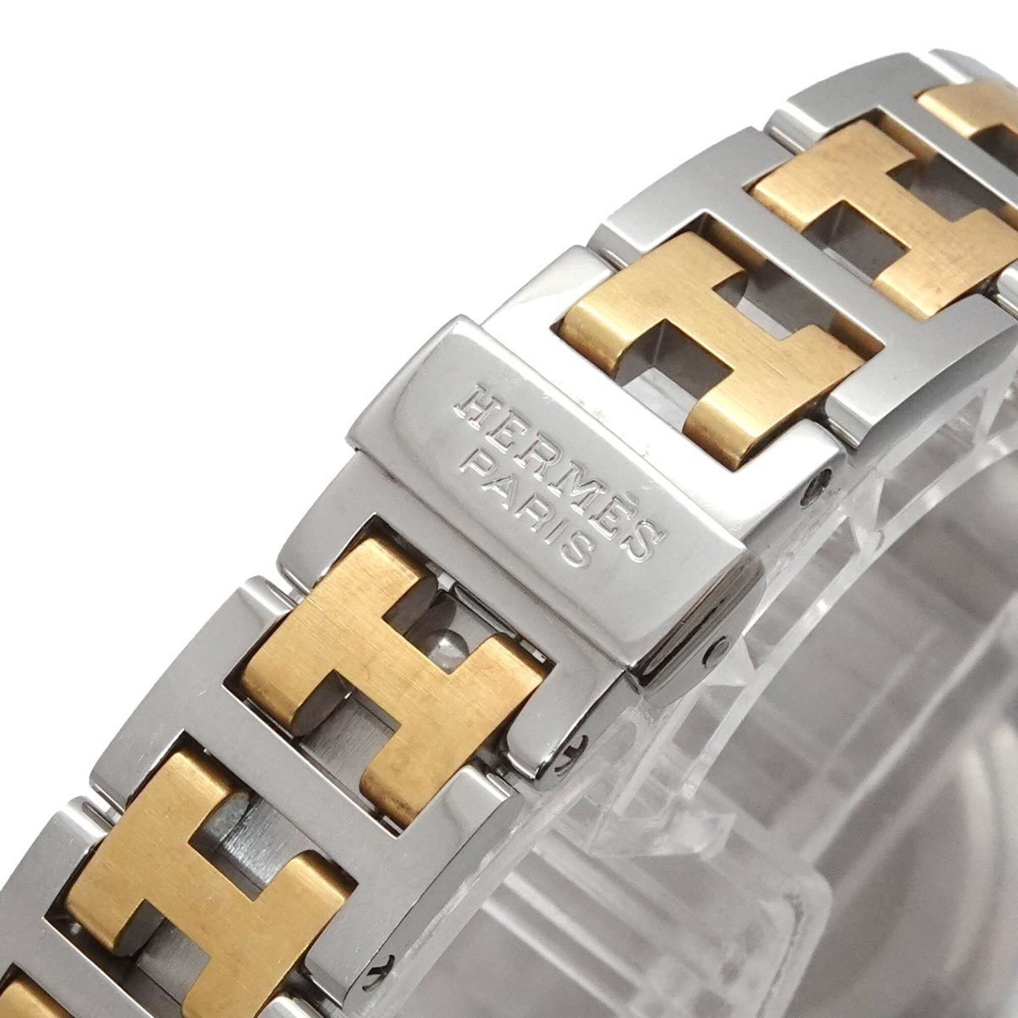 Hermes CL4 220 Women's Watch, Date Display, White Quartz Watch — Very Good