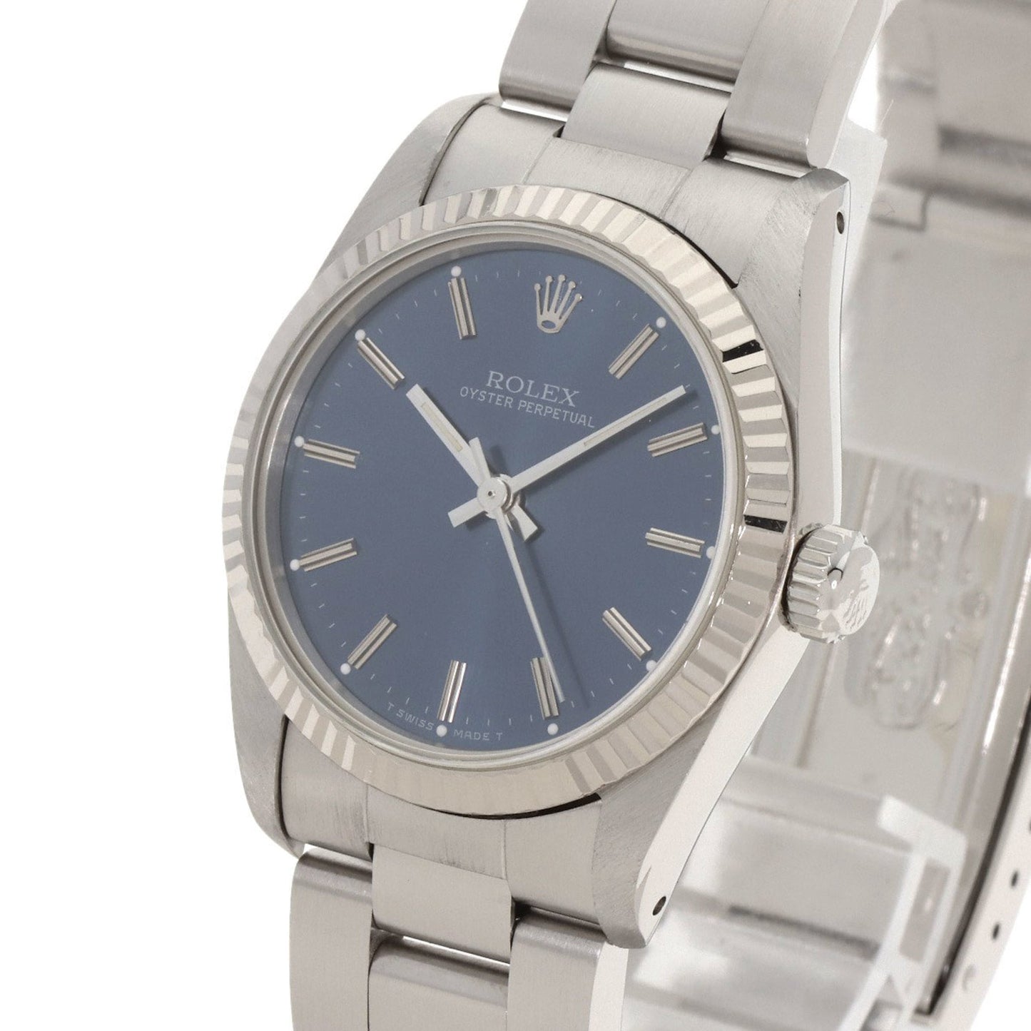 Rolex 67514 Oyster Perpetual Watch in Stainless Steel/SS/18K White Gold for Boys