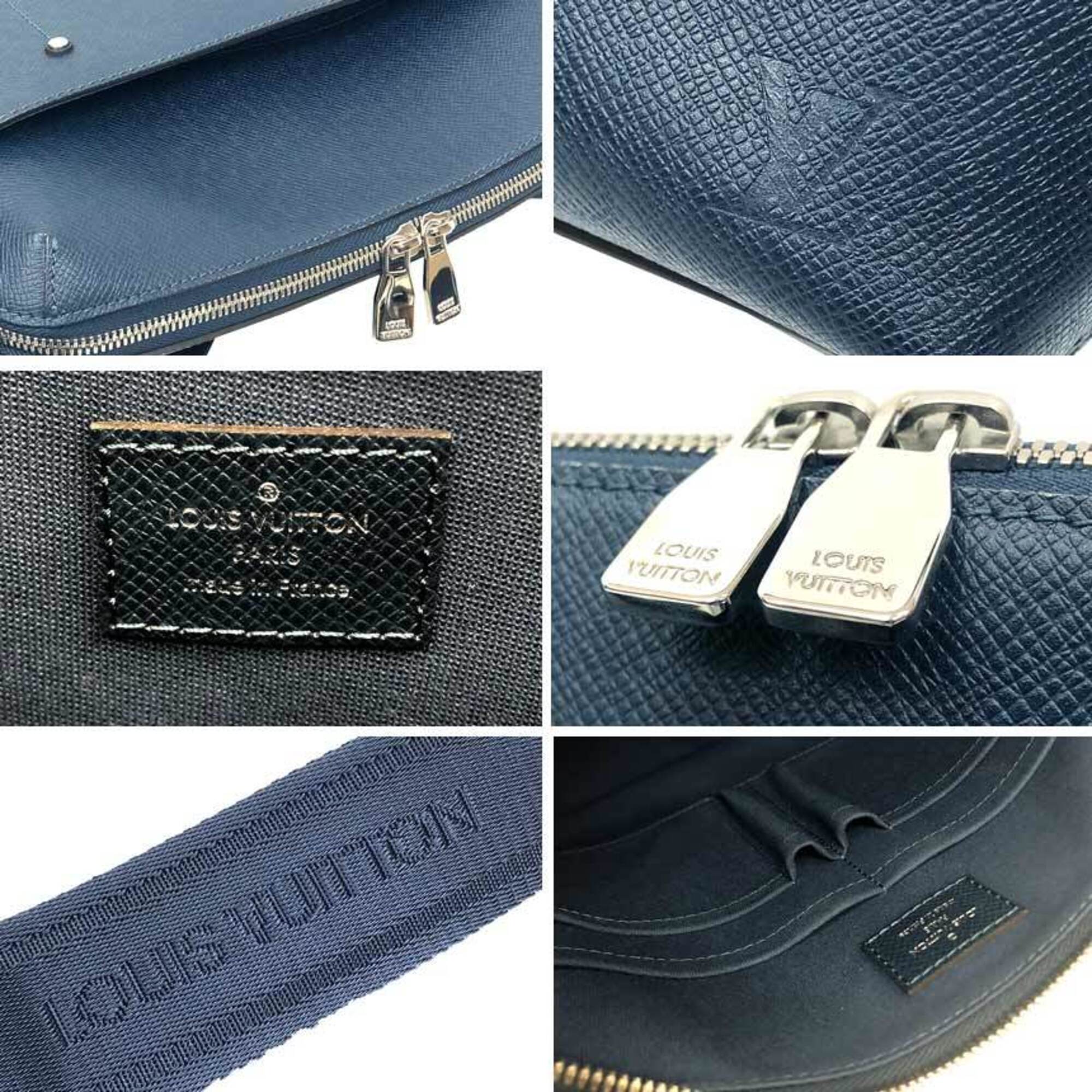 Louis Vuitton Taiga Grigori PM M30236 Shoulder Bag, Ocean Navy, Men's — Like New