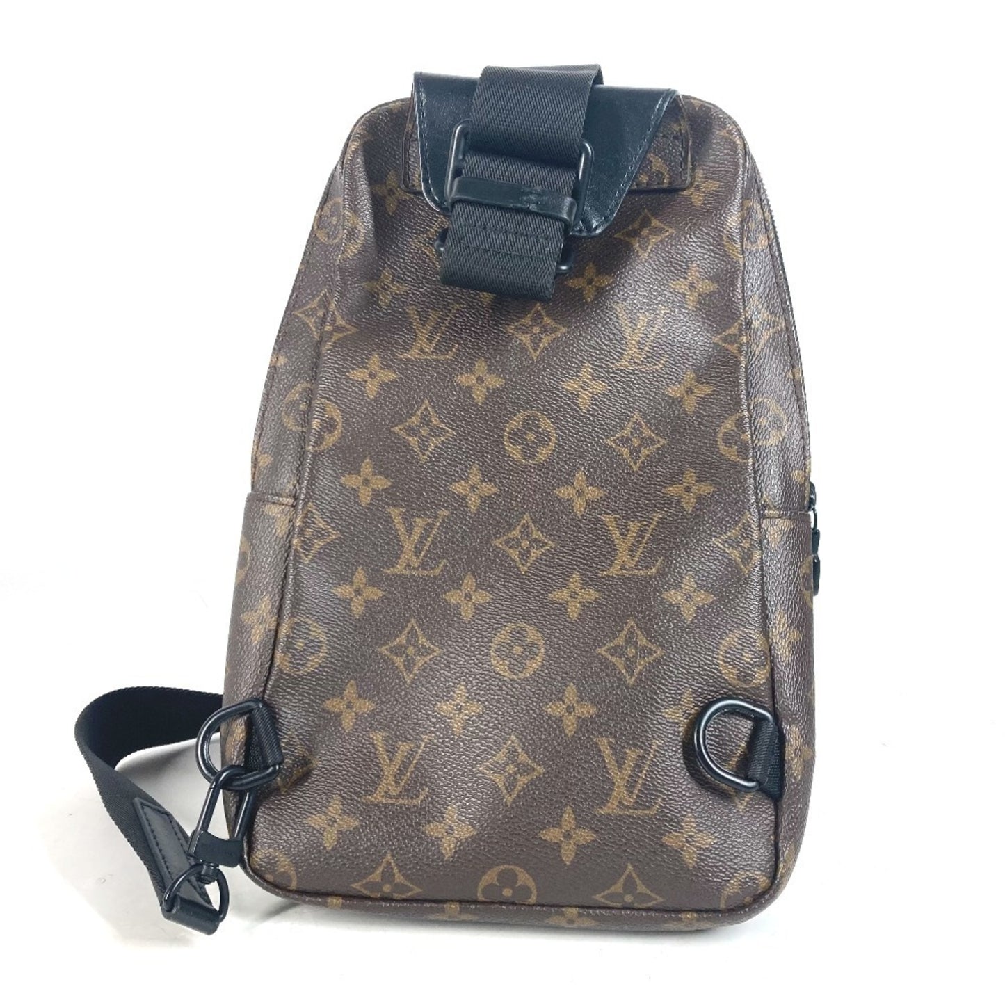 LOUIS VUITTON M45897 Monogram Macassar Avenue Sling Bag Crossbody Body Canvas Men's Women's Brown