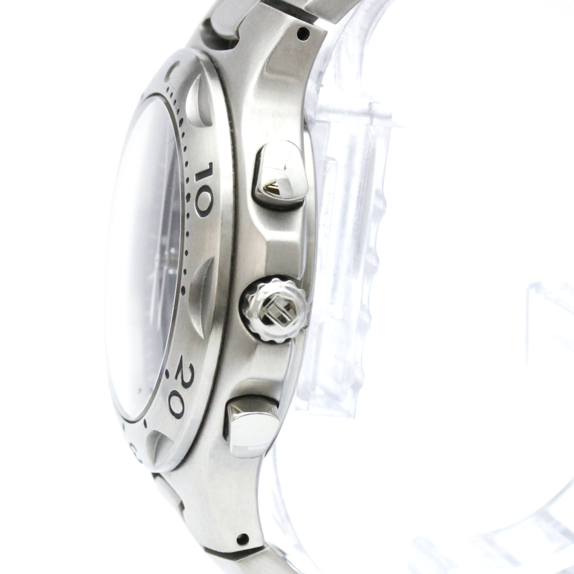 TAG HEUER Kirium Chronograph Steel Quartz Mens Watch CL1110 Polished — Very Good