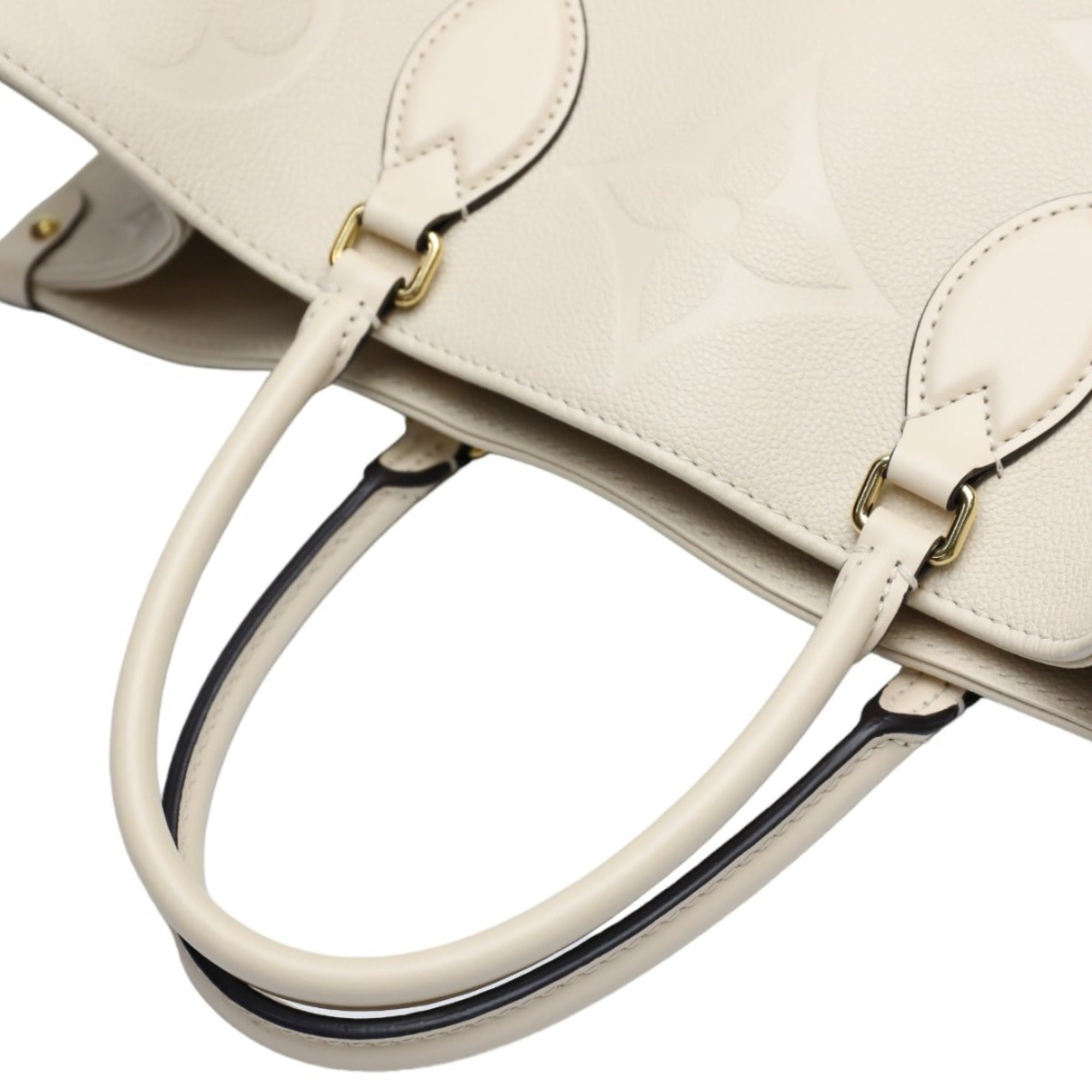 Louis Vuitton LOUIS VUITTON Tote Bag On the Go GM Monogram Shoulder Empreinte M45081 Beige LV — Like New