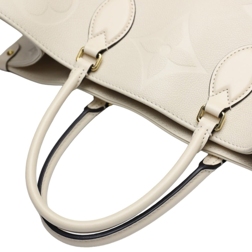 Louis Vuitton LOUIS VUITTON Tote Bag On the Go GM Monogram Shoulder Empreinte M45081 Beige LV — Like New