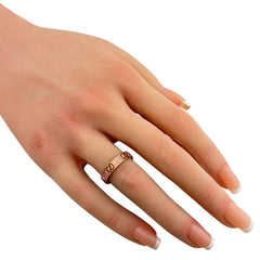 Gucci Icon Stardust Ring, 18K Pink Gold, Sapphire, Women's — Like New