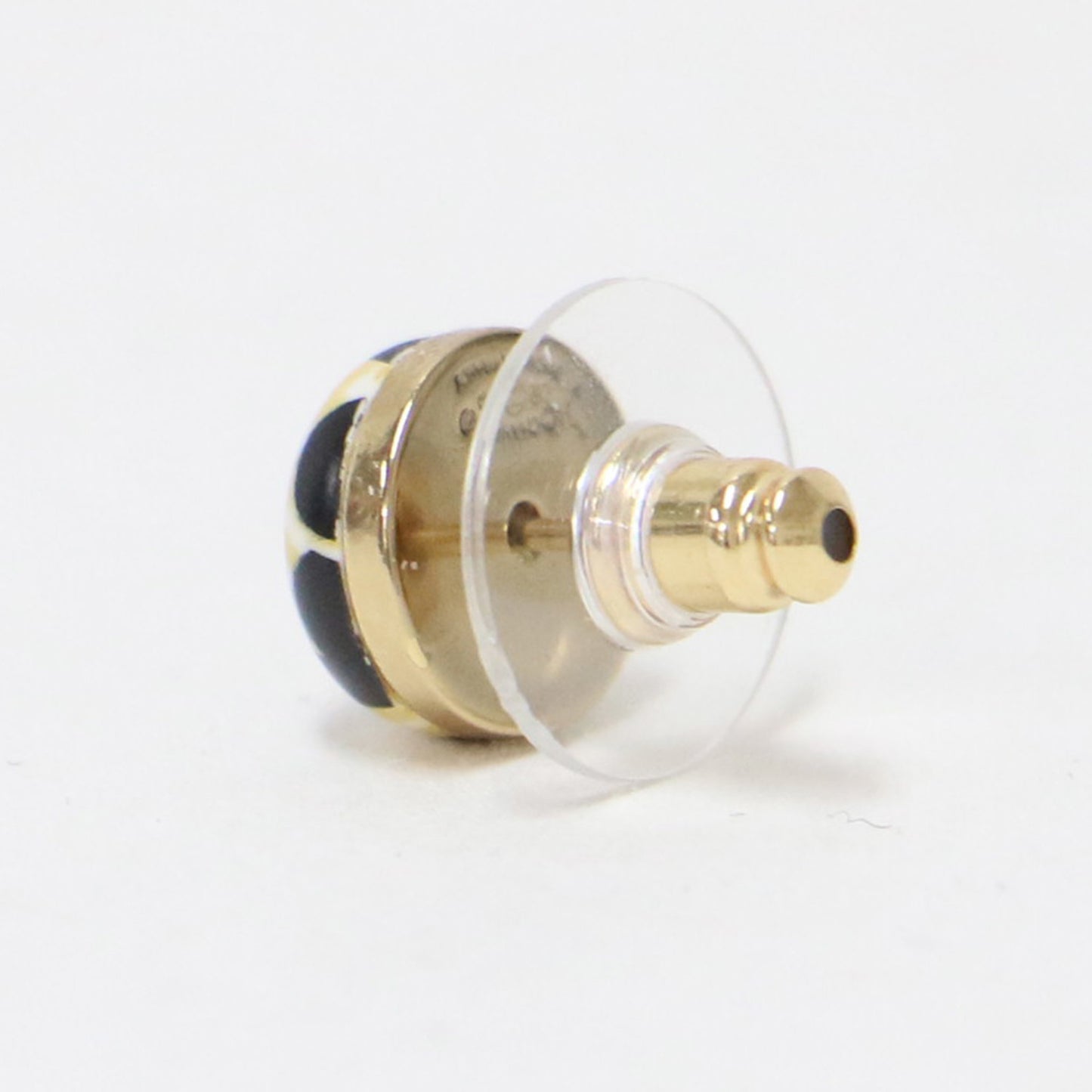 CHANEL Chanel Earrings Yellow Gold Coco Mark Stripe 02P