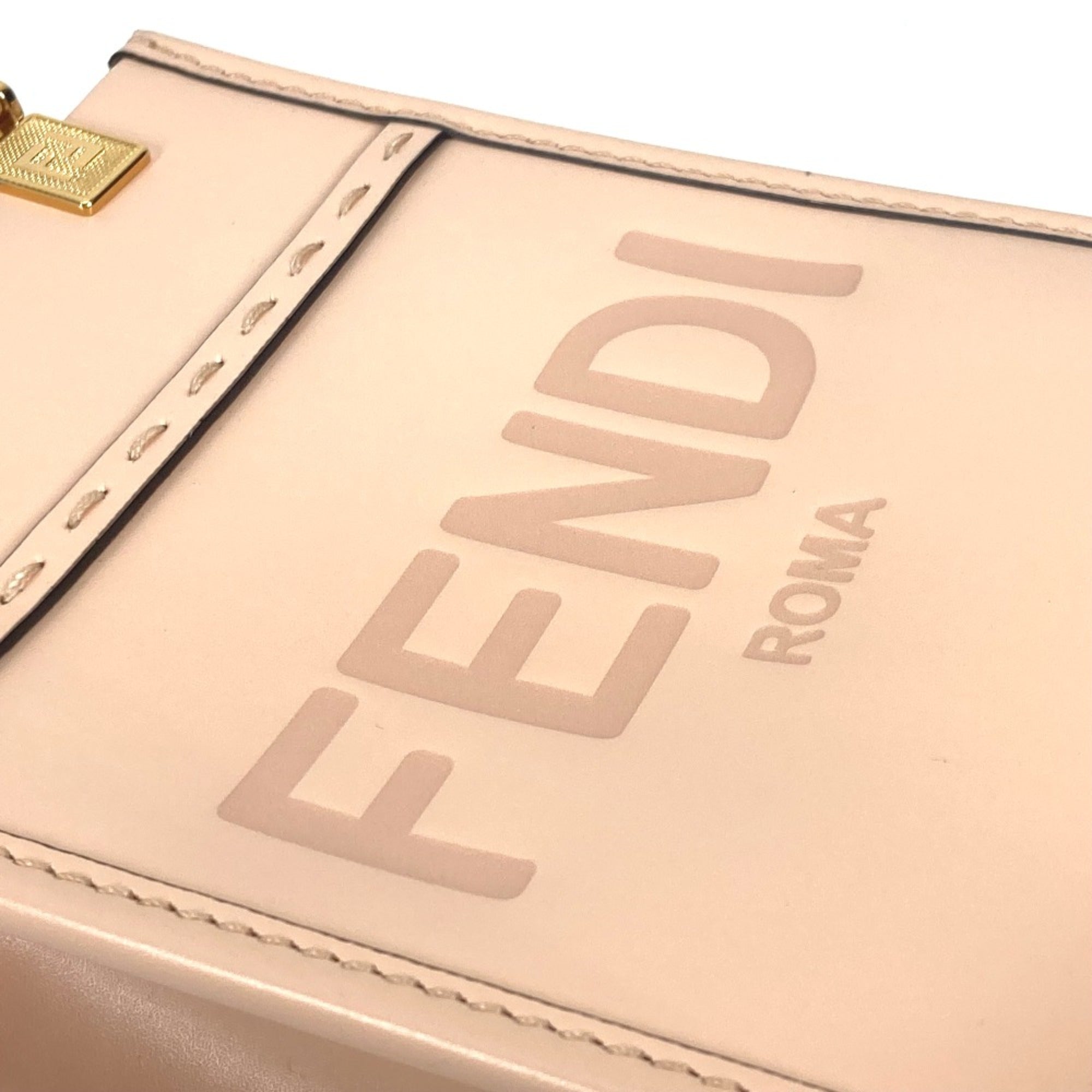 Fendi 8BS051 Shoulder Bag Crossbody bag 2WAY Hand Bag BeigeBased — Like New