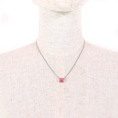HERMES Mini Pop H Pendant Necklace in Pink and Silver, Includes Box Dust Bag, Made France, Extremely Popular for Women — Like New